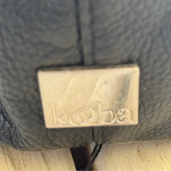 Kooba Classic Black Pebbled Leather Shoulder Bag - Timeless Everyday Hobo - Picture 9 of 13